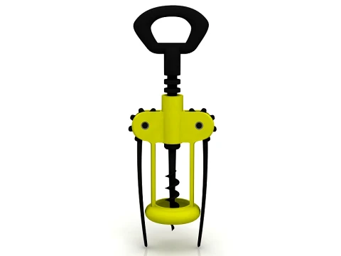 Double Armed Cork Screw 3D Model