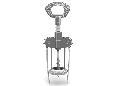 Double Armed Cork Screw 3D Model