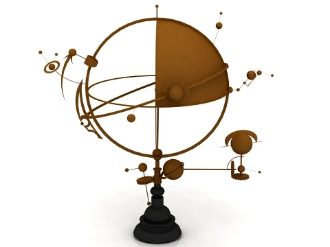 Antique Globe 3D Model