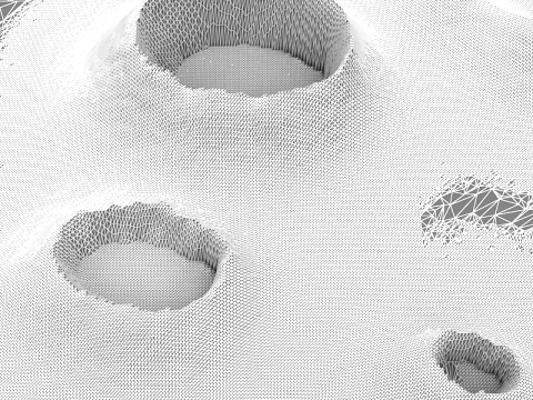 Crater Landscape 3D Model