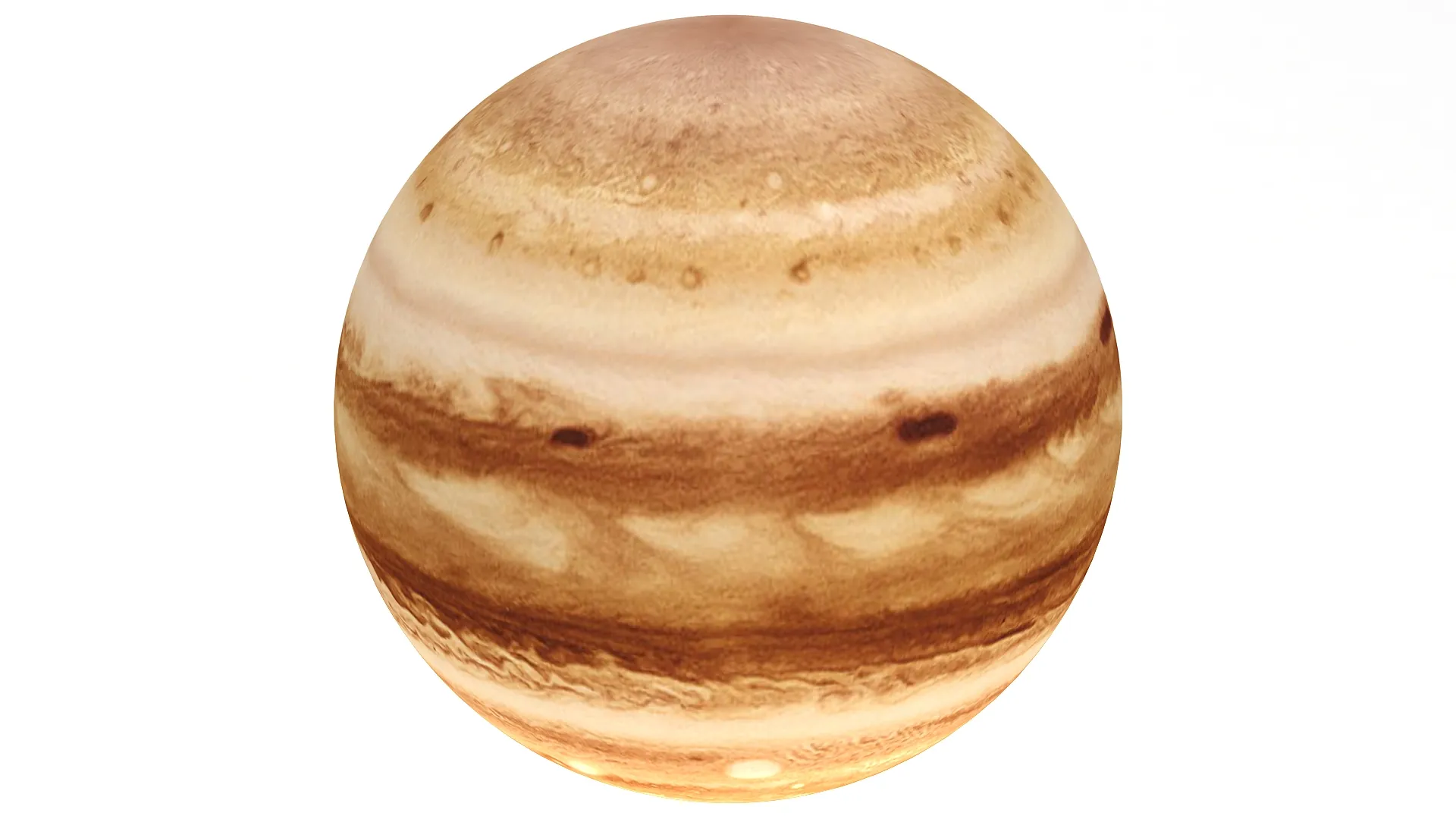 Planet Jupiter 3D Model .c4d .max .obj .3ds .fbx .stl .blend 