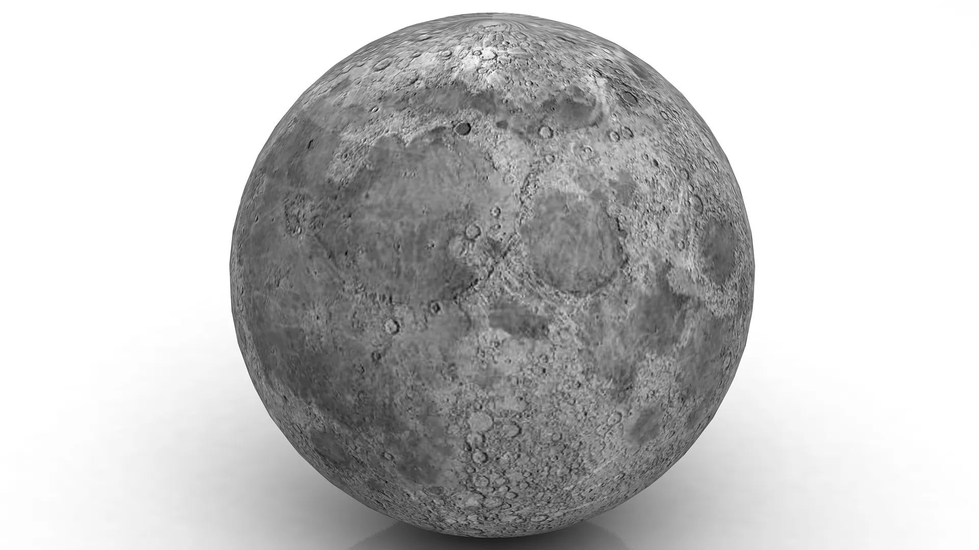 The Moon 78k 3D Model .c4d .max .obj .3ds .fbx .stl .blend 