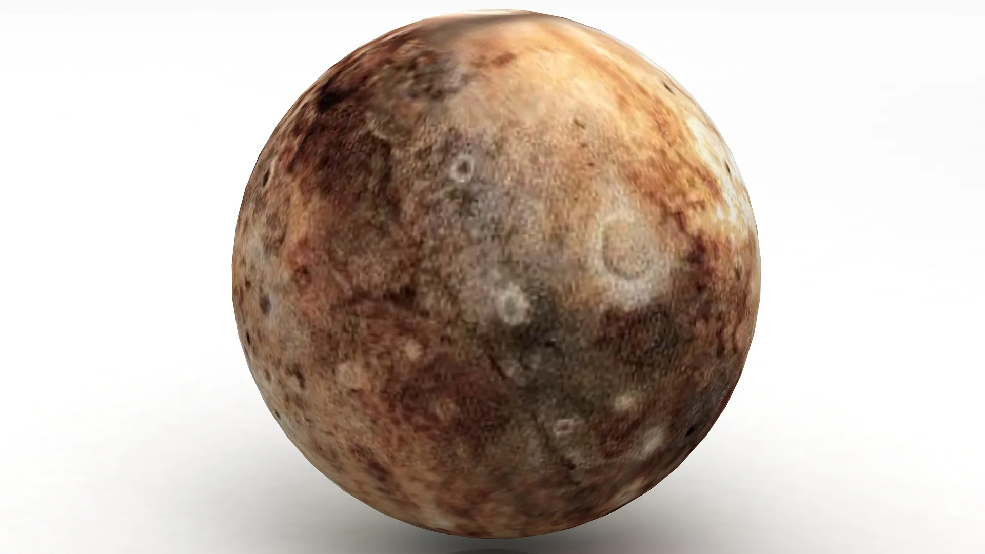 Pluto Planet 3D Model .c4d .max .obj .3ds .fbx .stl .blend 