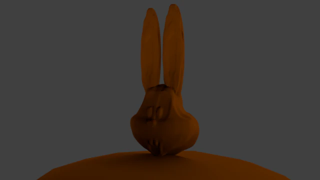 chocolate bunny 3D Model .c4d .max .obj .3ds .fbx .stl .blend 