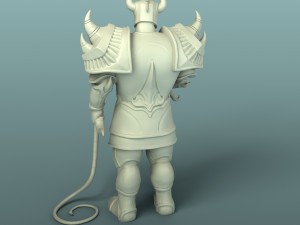 warrior Modelo de Impressão 3D