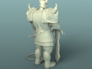 warrior Modelo de Impressão 3D
