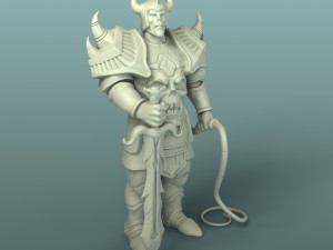 warrior Modelo de Impressão 3D