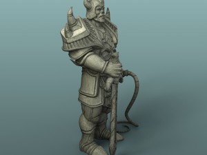 warrior Modelo de Impressão 3D