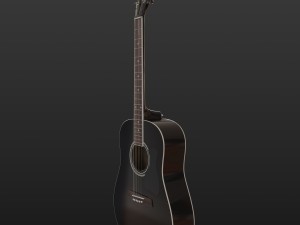 guitar black 3D Model