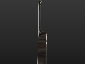guitar black 3D Model