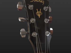 guitar black 3D Model