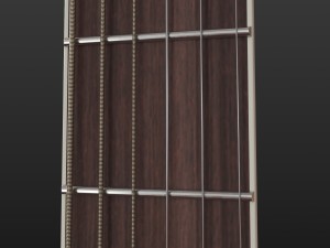 guitar black 3D Model
