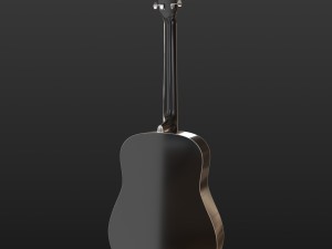 guitar black 3D Model