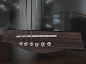 guitar black 3D Model