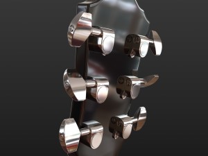 guitar black 3D Model