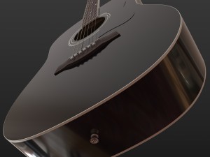 guitar black 3D Model