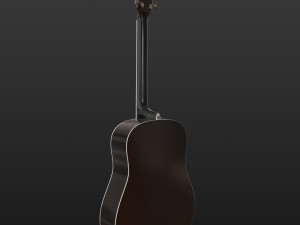 guitar black 3D Model