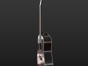 guitar black 3D Model