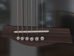 guitar black 3D Model