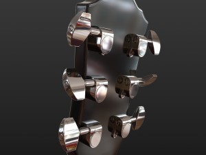 guitar black 3D Model