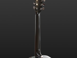 guitar black 3D Model