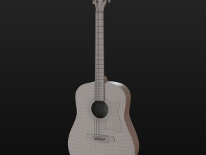 guitar black 3D Model