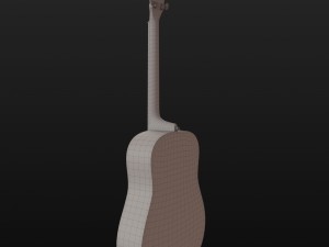 guitar black 3D Model