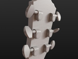 guitar black 3D Model