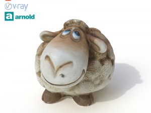 statuette sheep 3D Model
