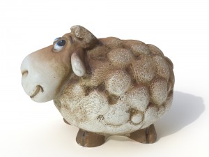 statuette sheep 3D 模型