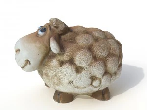 statuette sheep 3D Model