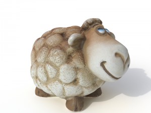 statuette sheep 3D 模型