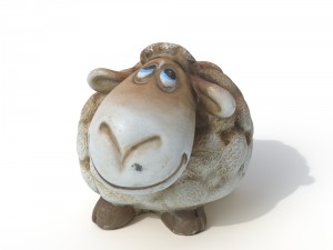 statuette sheep 3D 模型
