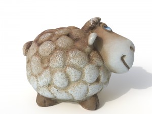 statuette sheep 3D 模型