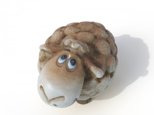 statuette sheep 3D 模型