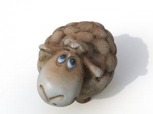 statuette sheep 3D 模型