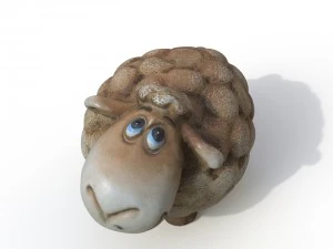 statuette sheep 3D Model