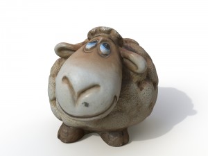 statuette sheep 3D 模型