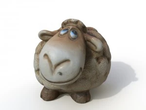 statuette sheep 3D Model