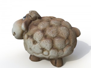 statuette sheep 3D 模型