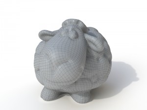 statuette sheep 3D 模型