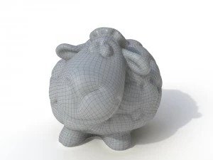 statuette sheep 3D Model