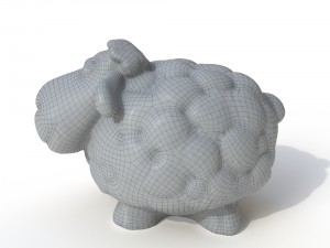 statuette sheep 3D 模型