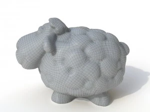 statuette sheep 3D Model