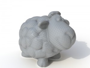 statuette sheep 3D 模型