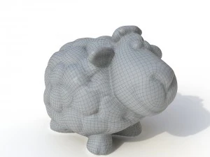 statuette sheep 3D Model