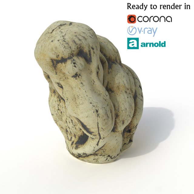 statuette mammoth Model 3D .c4d .max .obj .3ds .fbx .stl .blend 