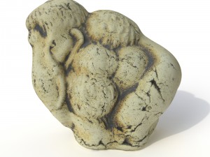 statuette mammoth Model 3D