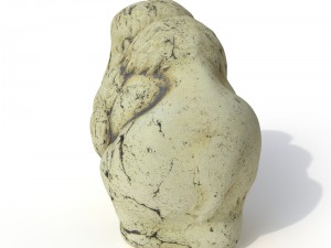 statuette mammoth Model 3D
