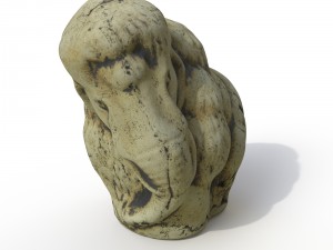 statuette mammoth Model 3D